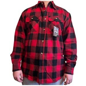 Vintage Deadstock SA100RDT Guide's Choice 100% Cotton Buffalo Plaid Shirt XLT